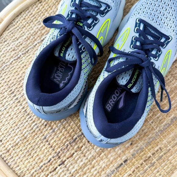 Brooks Glycerin GTS 20 Light Blue Peacoat Nightlife Road-Running Sneakers Size 9 - Picture 6 of 8